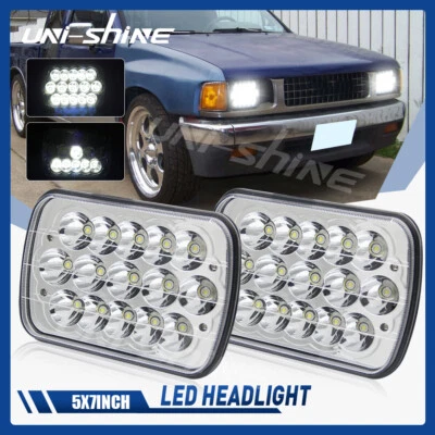 For Isuzu Pickup 1984-1995 2pcs 5x7 7x6'' Led Headlights High-Low Beam DOT New - Image 1 of 4