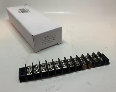 Power First / SUNS 12 Pole 15A 300VAC Terminal Strip / Block (#14 - #22 AWG) - Image 1 of 4