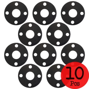Lot of 10 pcs. EPDM Rubber Flange Gasket Size 1-1/2 Inch #150 Bolt pattern - Picture 1 of 2
