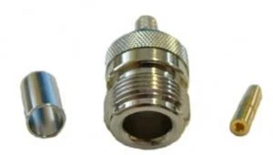 N-Female-240 N-Female Crimp Connector for Cable Types: S240â LMR240 High Quality - Picture 1 of 3