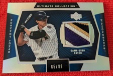 2003 Ultimate Patch Game Used Randy Johnson #65/99 Arizona