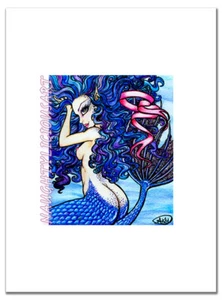 Muriel Giclee Print Sexy Mermaid Fantasy Fairy Ocean Siren Nymph PinUp Art NOTTY - Picture 1 of 2
