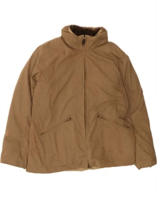 NAUTICA Mens Hooded Bomber Jacket UK 40 Large Beige Cotton AC02 - Image 1 of 4