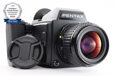 **NEAR MINT** Pentax 645 Film Camera + SMC A 55mm f/2.8 + 120 Film Back From JPN - Image 1 of 4