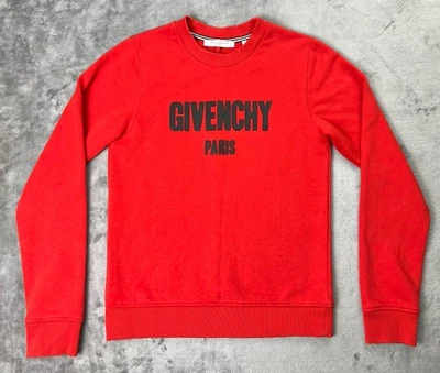 Sudadera Givenchy Paris Juvenil 12 Rojo Logo Cuello Redondo Diseñador Foto 1 de 4