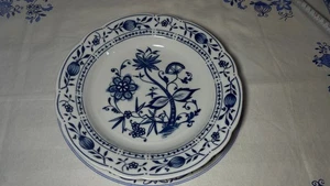 Kahla Zwiebelmuster Porzellan Essteller, Tiefteller, Dm. 23,5 cm. Tiefe 4 cm. - Bild 1 von 7