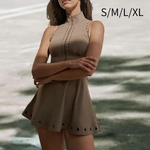Tenniskleid für Damen, ärmellos, für Laufsport, Zuhause - Picture 1 of 25
