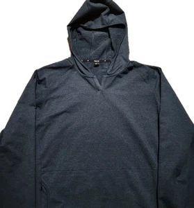 Public Rec Politan Hoodie Herren groß blau Taschen Pullover Stretch Performance Fitnessstudio - Bild 1 von 9