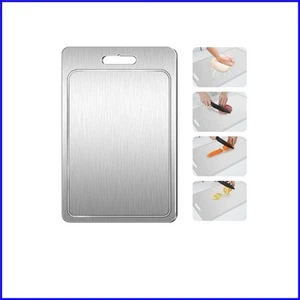 Tabla de cortar de doble cara 100 % titanio puro - 18,1" x 11,8" esencial para cocinar - Imagen 1 de 9