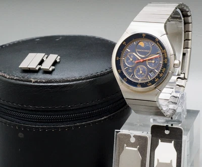 *SERVICED* PORSCHE DESIGN IWC Chronograph Moonphase 3742 Titan Quarzuhr - Bild 1 von 4