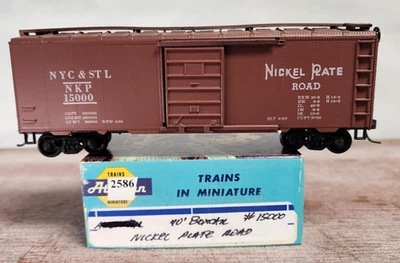 Nickel Plate Road RR 40' SD boxcar 15000 Kadee couplers Roundhouse Built HO - Image 1 of 4