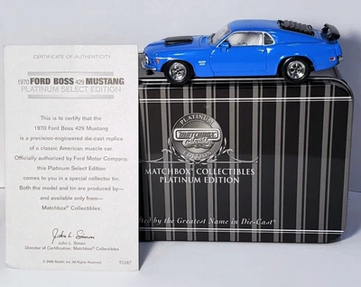 Matchbox 70 1970 Ford Boss 429 Mustang American Muscle Car Platinum 92687 1:43 - Image 1 of 4