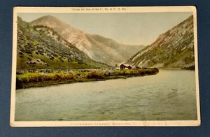Postcard Scenic View Jefferson Canyon MT Along CM & PS RR Lines Number M-18 - Picture 1 of 2