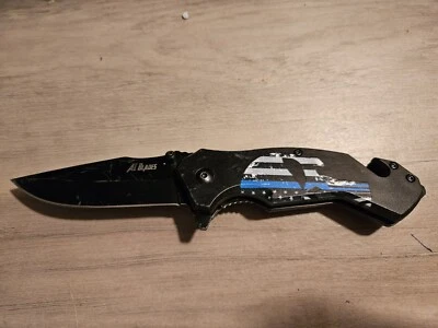 AI Blades 3.5" Assisted Opening Blade Ambidextrous Folding Knife - Image 1 of 4