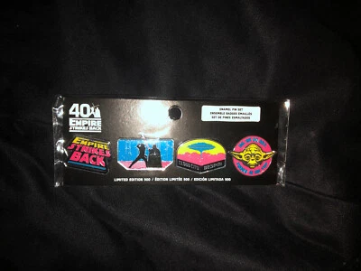 NEW Star Wars Empire Strikes Back 40th Anniversary 4 Pin Set Target Exclusive - Image 1 of 4