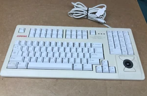 Compaq MX 11800 PS2 Keyboard w/ Integrated Trackball Mouse G80-11802LPAUS / 00 - Picture 1 of 9