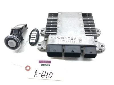 Módulo de control del motor Infiniti QX80 ECU ECM 2016-2017 con llave e interruptor de arranque OEM Foto 1 de 4