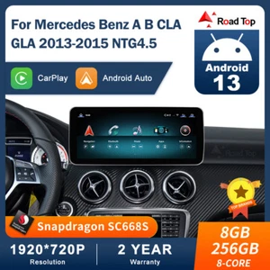 Pantalla multimedia Android 13 Carplay para Mercedes Benz GLA CLA A B Clase NTG 4.5 - Imagen 1 de 11