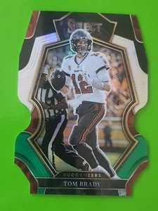 2022 Panini Select #192 Tom Brady Buccaneers Black & Green Die-Cut Prizm - Bild 1 von 2