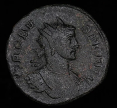 Roman Coins Probus BI Antoninianus Jupiter with thunderbolt & scepter 280-281AD. - Image 1 of 2