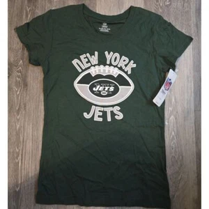 New York Jets Girls XL 14/16 T-Shirt NFL Team Apparel NWT green short sleeve - Picture 1 of 1