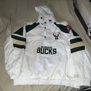NWT Milwaukee Bucks Starter Jacket Limited Edition NBA 75th Size L - Picture 1 of 5
