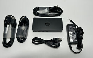 Dell D3100 DisplayLink 4K USB 3.0 UHD Docking Station + 65w AC Adapter & Cables