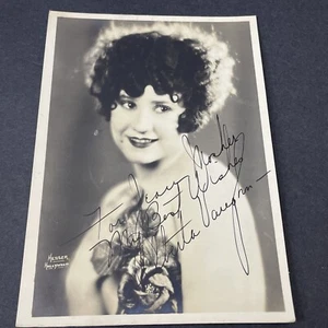 FOTOGRAFÍA FOTOGRÁFICA ALBERTA VAUGHN FIRMADA AUTÓGRAFO PANTALLA PLATEADA ESTRELLA DE CINE MUDO - Imagen 1 de 10