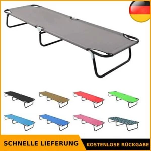 Sonnenliege Stahl Campingbett Feldbett Klappliege Liege mehrere Auswahl vidaXL - Bild 1 von 95