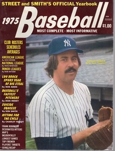 1975 Street & Smith's Baseball magazine Catfish Hunter New York Yankees GOOD - Picture 1 of 8
