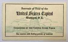 Souvenir Ticket Tour Of The United States Capitol Washington DC Guide Force