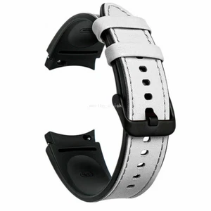 leather Watch Band Strap For Samsung Galaxy Watch 4 5 6 7 40/44mm/Classic 43/47M - Picture 1 of 29