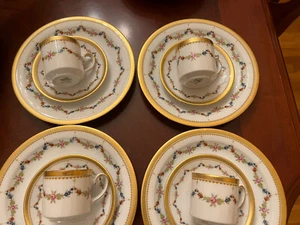 Tirschenreuth PETITE ROSE Plate  demitasse Cup Saucer Set 12 Pieces - Picture 1 of 11