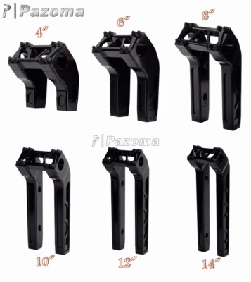 Elevador de manillar de 4" 6" 8" 10" 12" 14" para Harley Softail '18-Up FLSL Foto 1 de 4