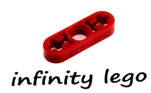 12 LEGO Technic Dark Red Beam 3 x 0.5 with Axle Hole Each Side (6632) 12 Pieces - Picture 1 of 1