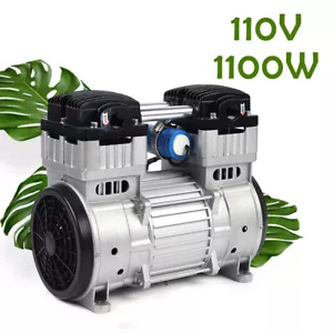 1100W 7CFM Silent Luftpumpe Kompressorkopf klein Luft stumm öllose Vakuumpumpe - Bild 1 von 13