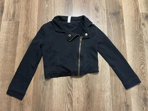 Cherokee Jacket, Girl's Size Small, Black, Denim, Full Zip, Long Sleeve - Picture 1 of 10
