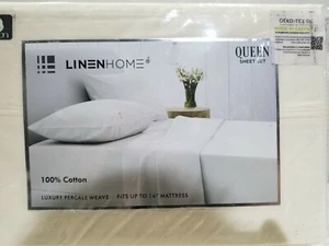 Linen Home Queen Bettwäsche Set - 200 Fadenzahl - Bild 1 von 8