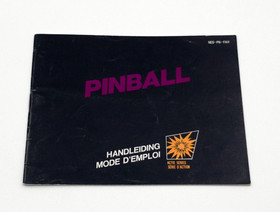 Pinball Nintendo NES Anleitungsheft Hinweis FAH