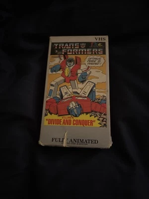 Transformers Volume 5 Divide & Conquer VHS 1984 FHE Box Vintage RARE VHS - Image 1 of 2