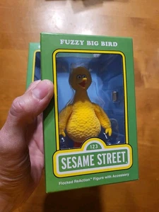 123 Sesame Street FUZZY BIRD FLOCCATO Super7 ReAction Figure Pranzo al sacco - Foto 1 di 16