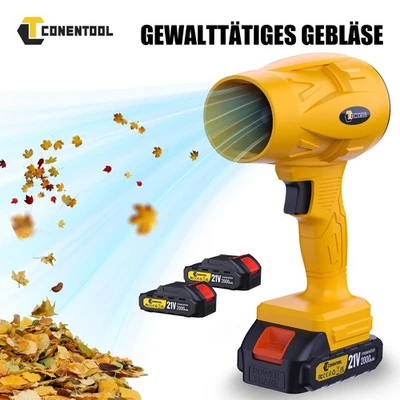 CONENTOOL Akku-Laubbläser - 60000r/min Leistungsstarkes Laubgebläse -Tragbares Luftgebläse