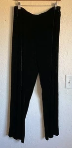 Eileen Fisher Hose Damen mittelweite Hose Samt Stretch modern schwarz NEU - Bild 1 von 7