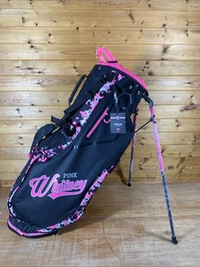 NEU - Pink Whitney Barhocker Sport Golf Standbag - Pink Schwarz 5-Wege - Bild 1 von 12