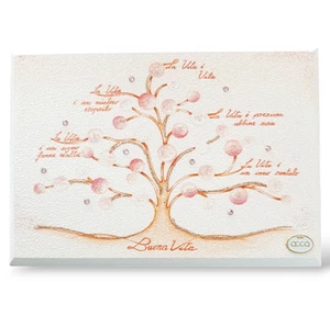 Panneau Petit Acca Arbre Bonne Vie Pour Enfants Ros 12 X 17 - Bild 1 von 3