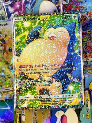 Snorlax EX pocket app handmade card tcg full art Eevee Grove Set - Image 1 of 2