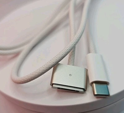 Genuine OEM Apple USB-C to MagSafe 3 Cable 2m Silver 140W For MacBook Pro A2363 - Image 1 of 4