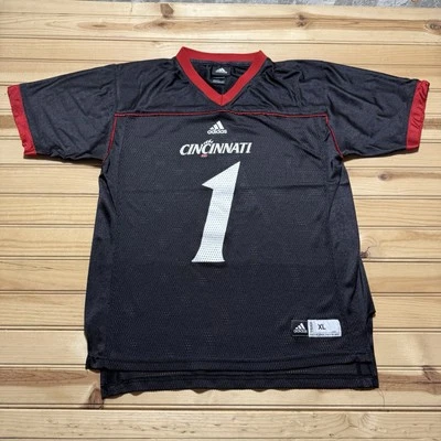 Adidas Cincinnati Bearcats College Football  Jersey #1 Youth Size XL Black - Image 1 of 4