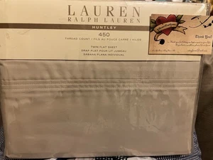 Nuovo lenzuolo Ralph Lauren Huntley T450 taglia doppia 100% cotone nuovo mai aperto - Foto 1 di 4