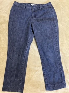 Old Navy Denim Pocketless Womens 4 Blue Capris 30x22 - Picture 1 of 5
